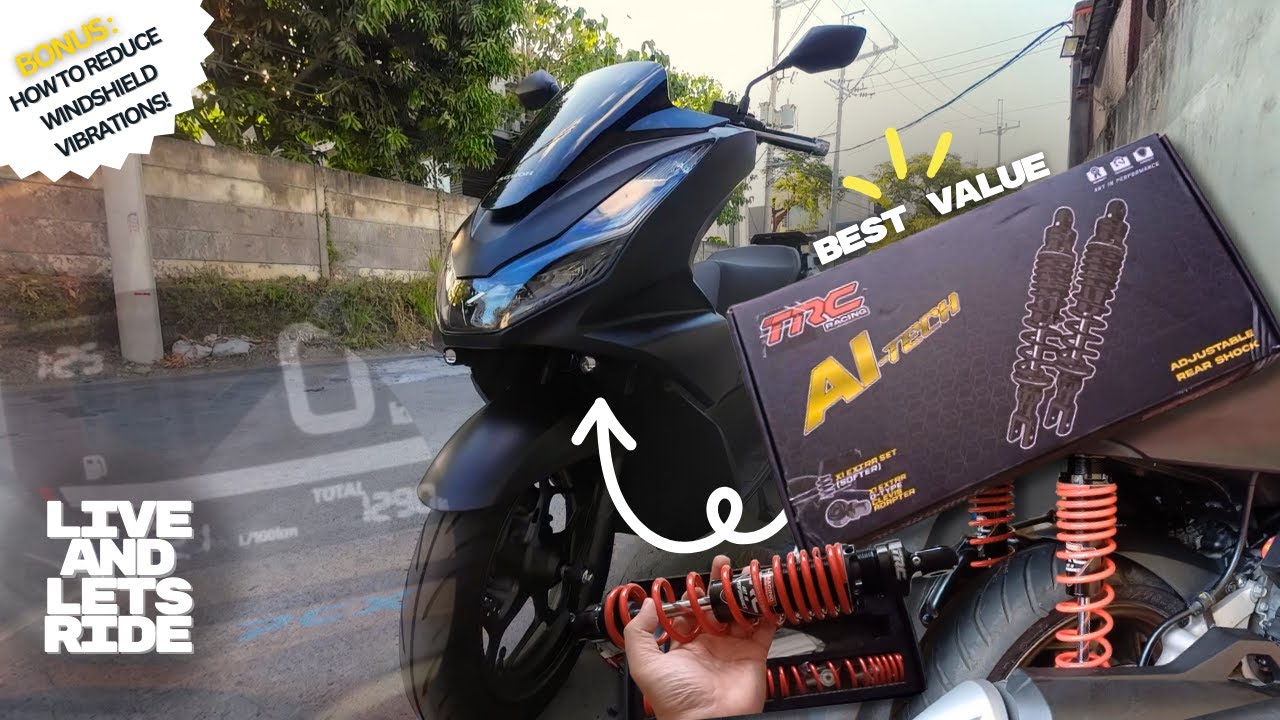 TRC Racing AI-Tech Series Suspension Review Sa PCX160 + How To Reduce Windshield Vibration