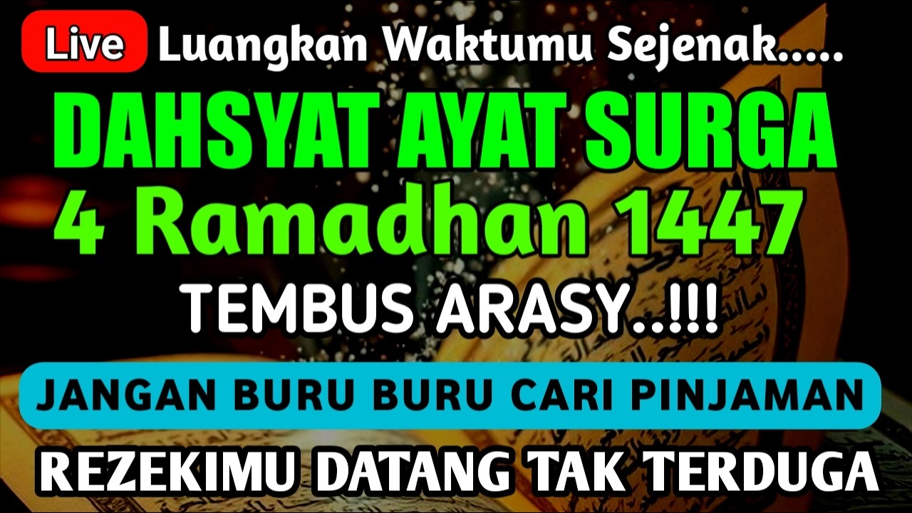Dahsyat Ayat Surga Doa Nabi Sualaiman Pembuka Pintu Rezeki Dari Segala Penjuru Segala Hajad Terkabul