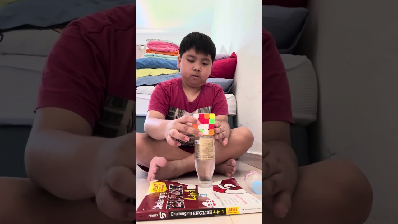 Cap flip cube bottle flip