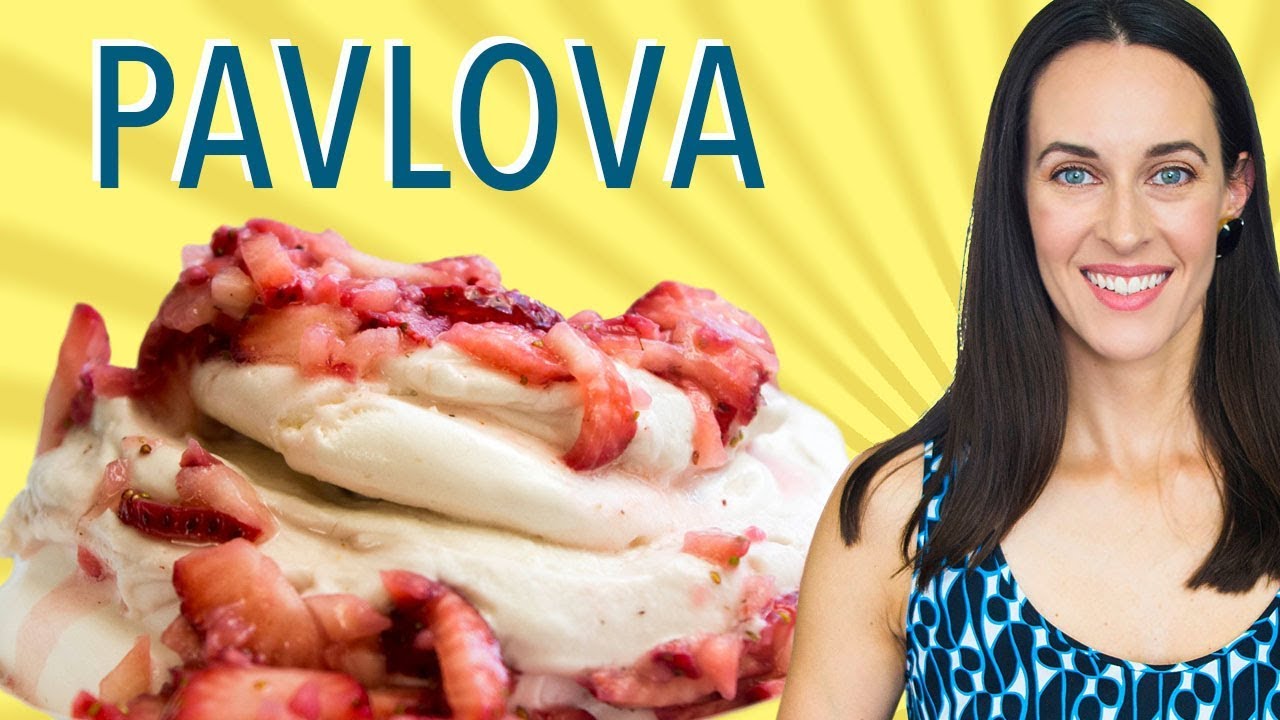 Pavlova: Aquafaba Meringue Demo - Vegan Pavlova & Cream - How to Make Aquafaba Meringue