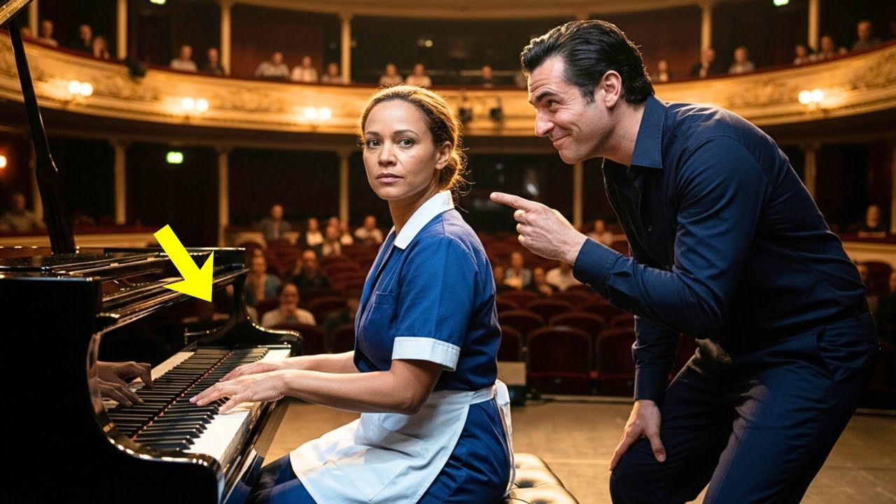 “¡TOCA ALGO PARA REÍRNOS!”, DIJO EL PIANISTA... PERO LA LIMPIADORA SORPRENDIÓ A TODOS