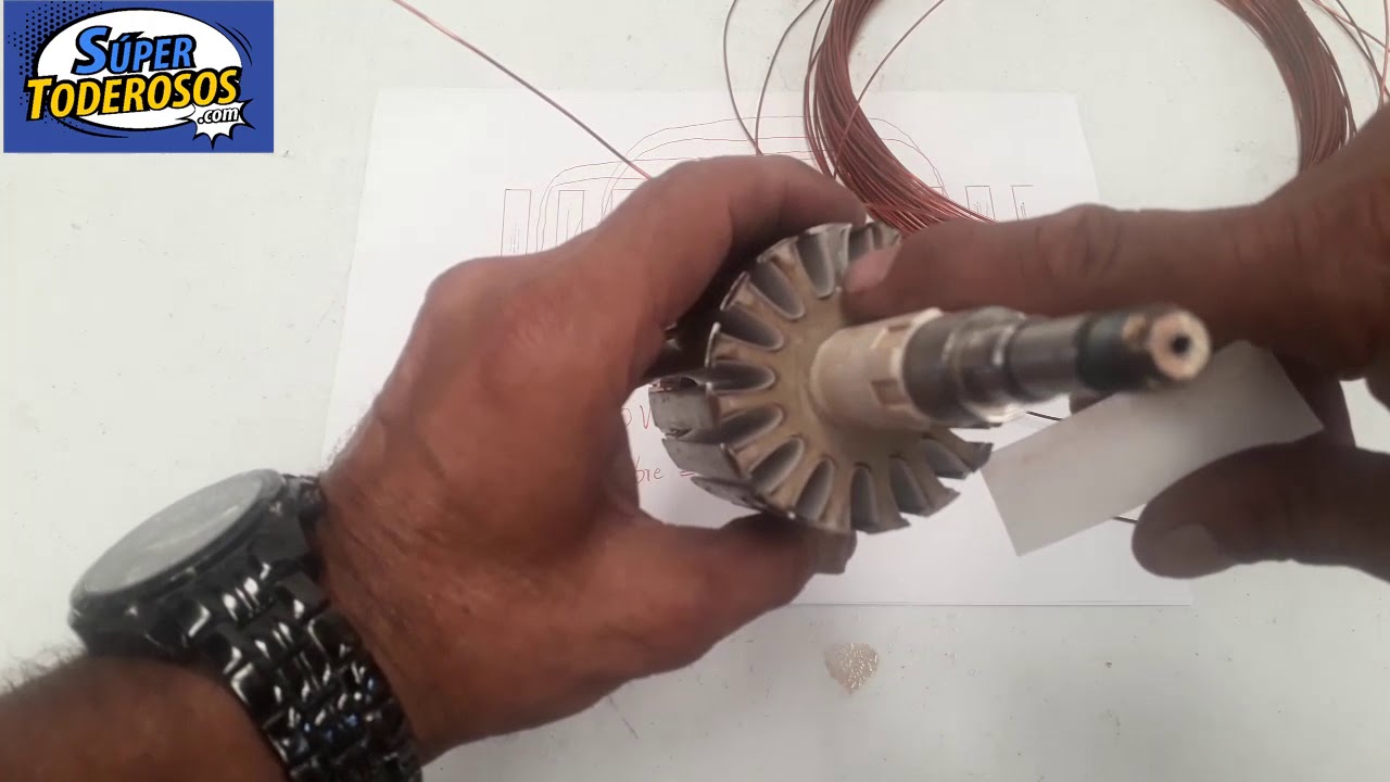 INDUCIDO DE PULIDORA AMOLADORA DE 9 PULGADAS  CASO 3