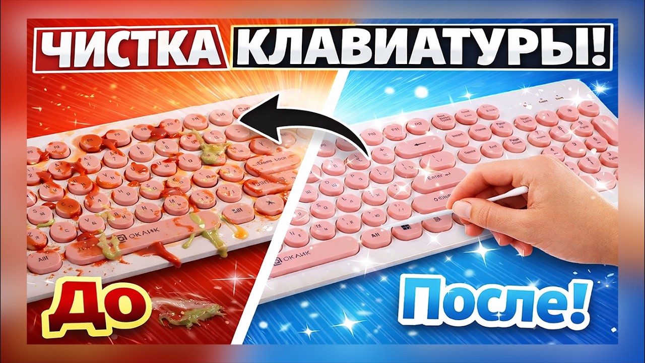 ЭТУ клавиатуру нужно было спасать… ДО / ПОСЛЕ #oklick #оклик