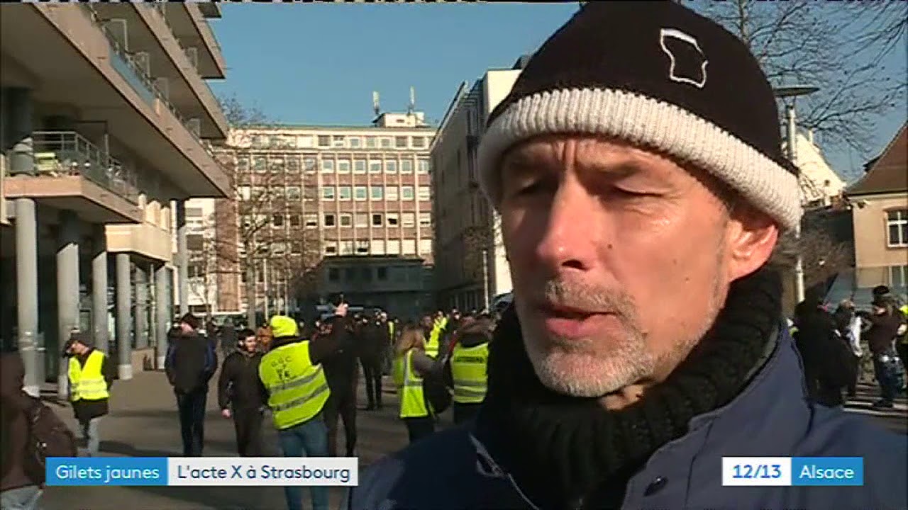 Les gilets jaunes se mobilisent à Strasbourg