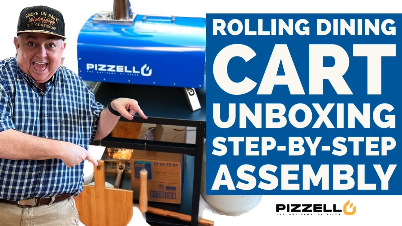 UNBOXING the PIZZELLO PIZZA OVEN Cart, POWDER COATED!