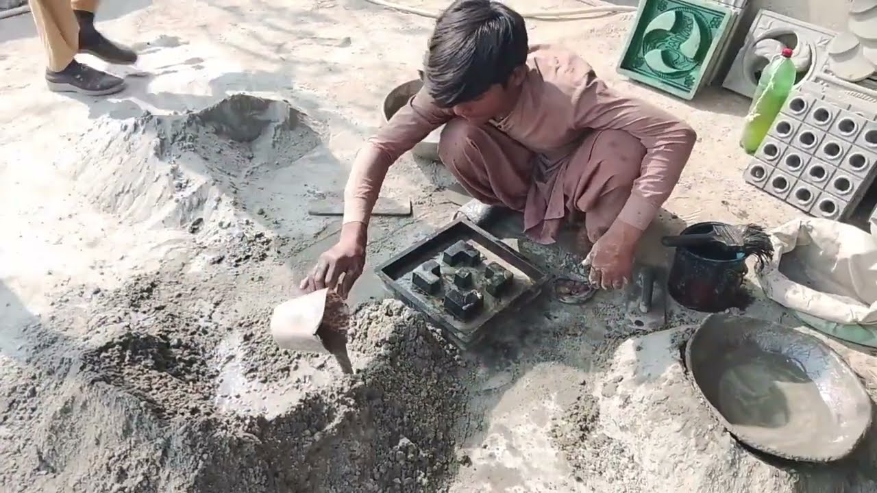 Concrete & Cement Roshan Dan Making | Strong Roof Ventilation Solution |#bashirsaivra 