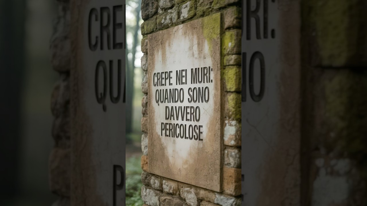 Crepe nei Muri: Quando Sono Davvero Pericolose