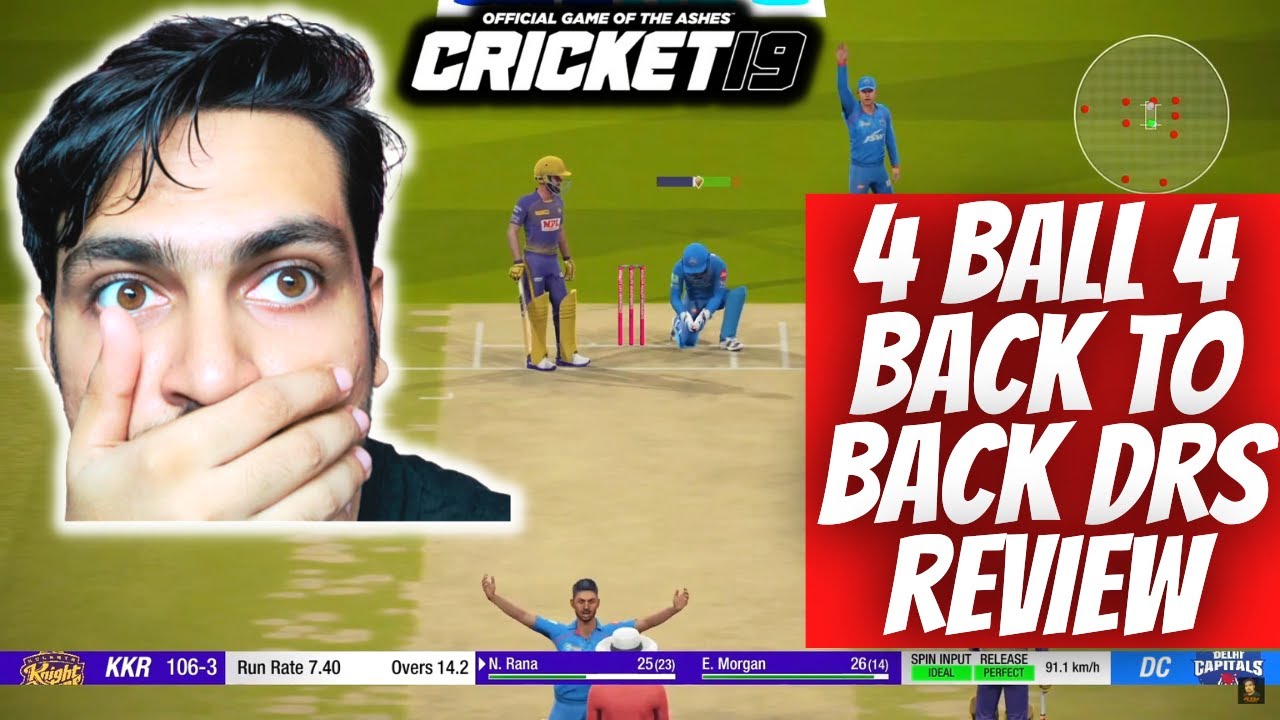 4 Ball 4 Back To Back DRS Review Cricket 19 By RtxVivek