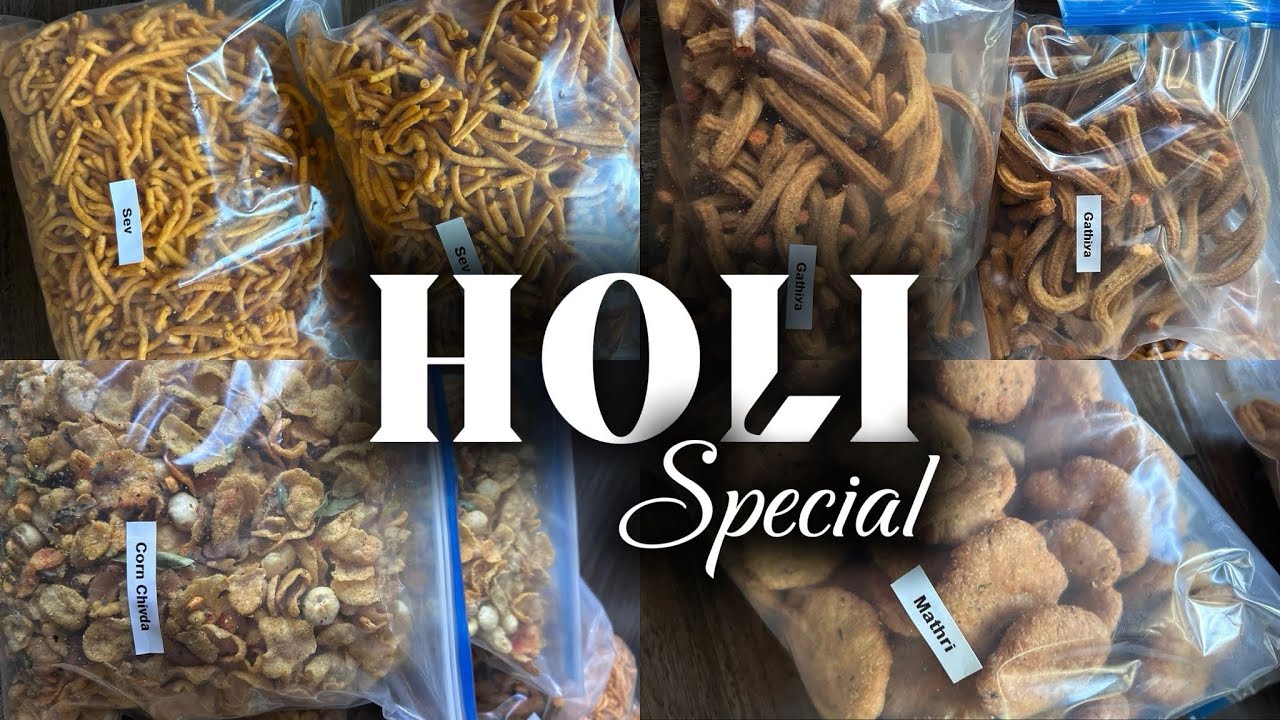 Holi Special Namkeen Platter - Easy Snack Recipes #holispecial #holisnacks #namkeenrecipe #youtube 