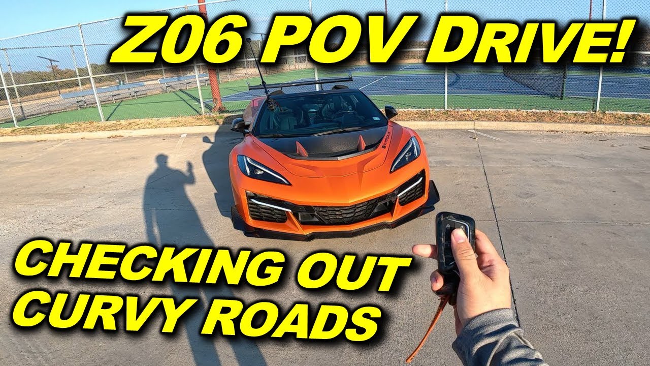 C8 Z06 POV Drive! Finding Curvy Roads! 4k Engine Sound ASMR (No Talking)