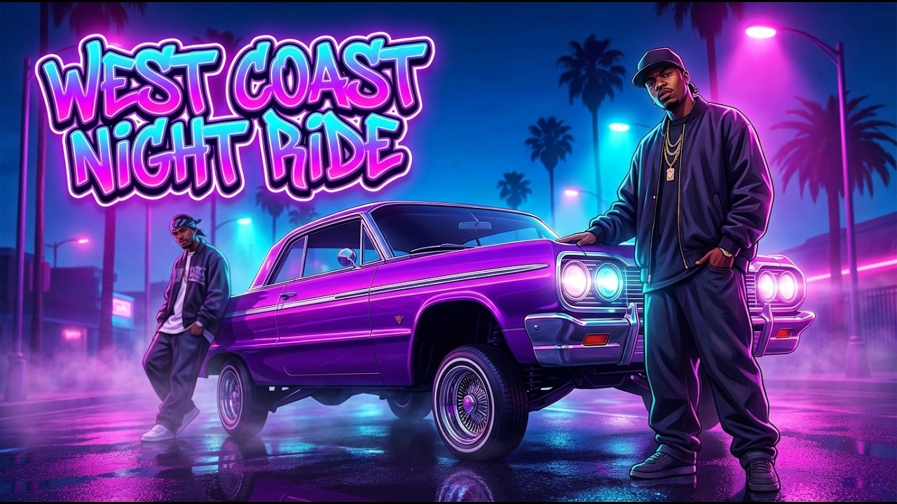 West Coast Night Drive – 90s G-Funk Hip Hop Mix
