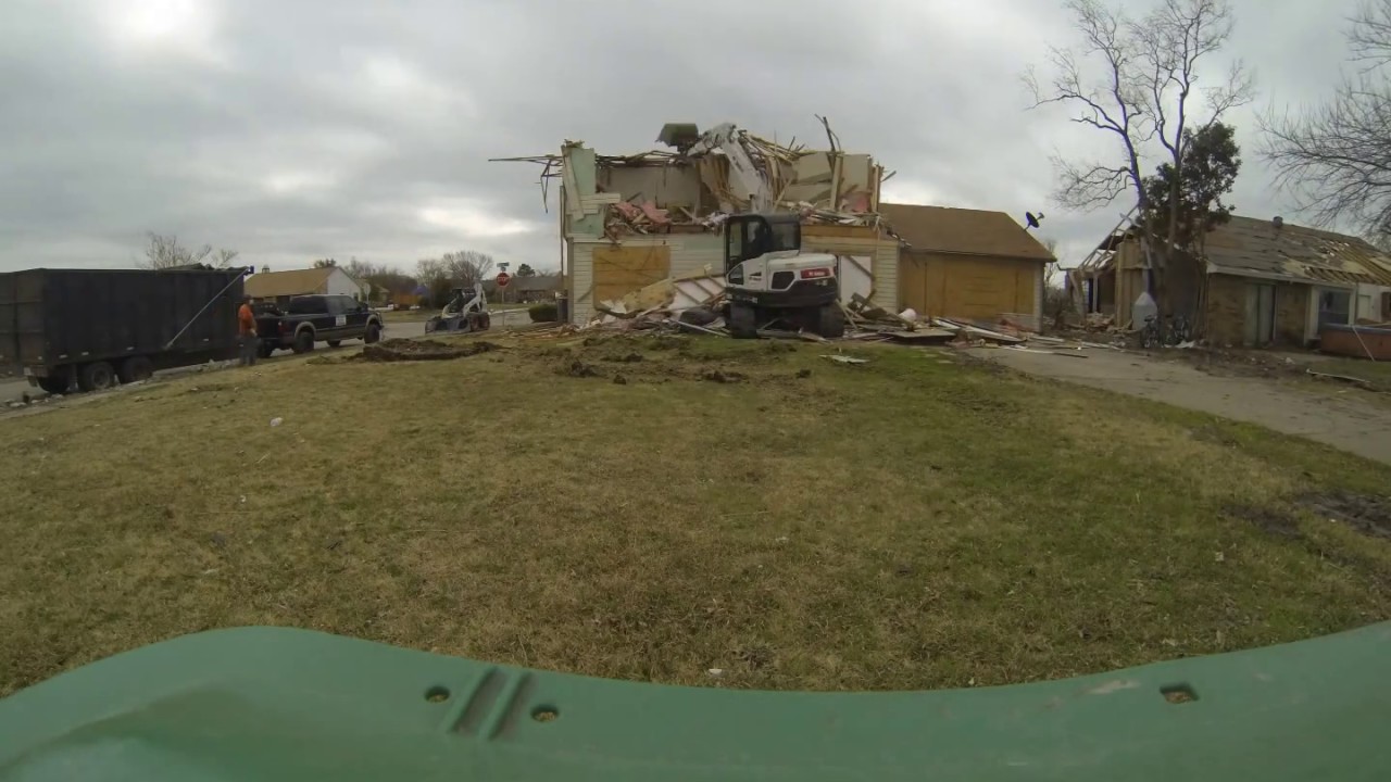 Bobcat Excavator and Skid Steer Home Demolition