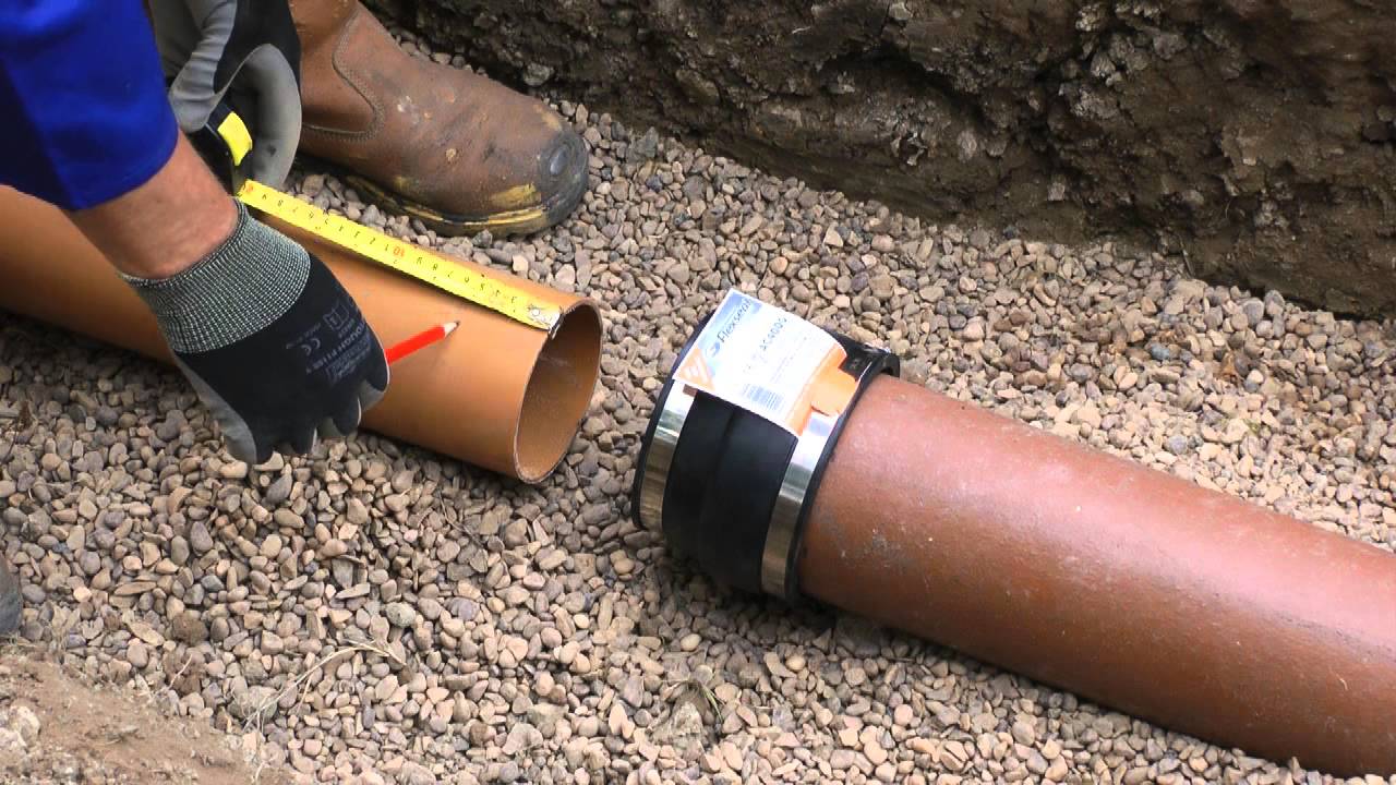 Connect Pipes of Different Materials using a Flexseal Adaptor Coupling