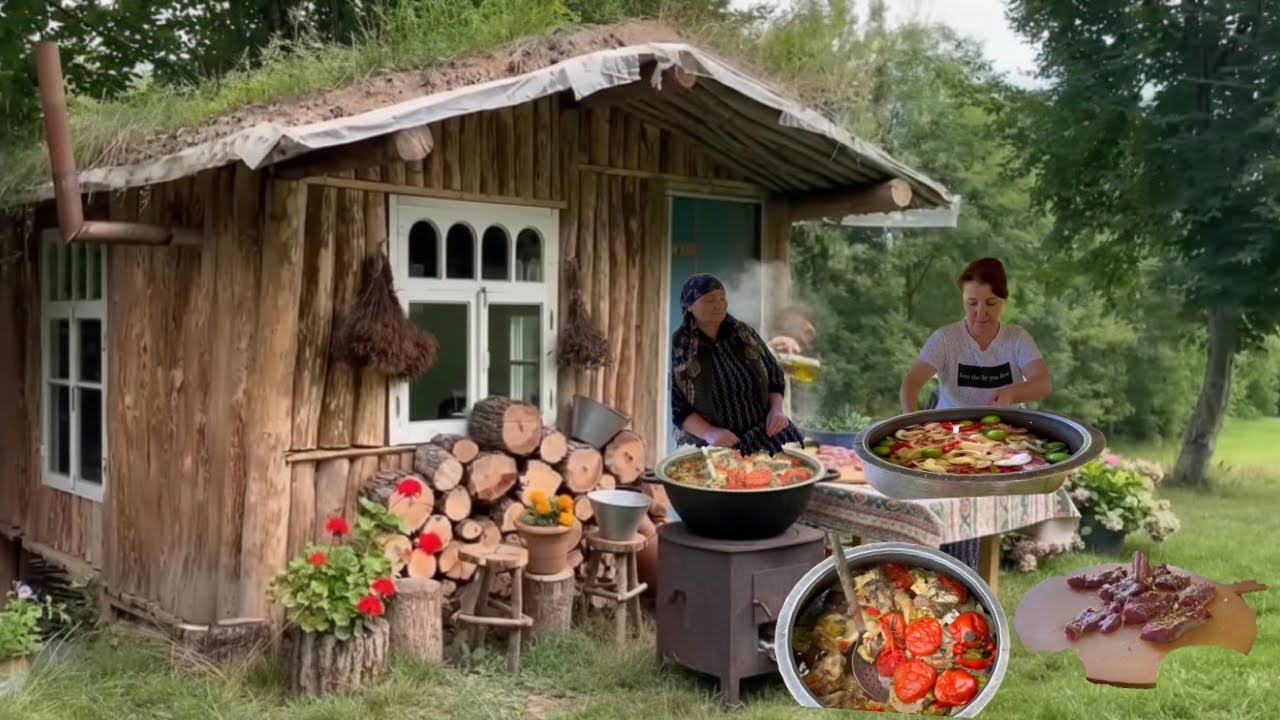 Как у бабушки в деревне: домашняя Buğlama и мясо на углях 🌿🔥
