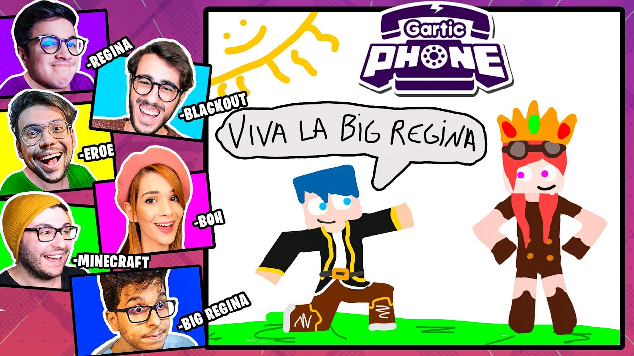 INDOVINO IL DISEGNO DEI MIEI AMICI! *6 WEBCAM* - Gartic Phone