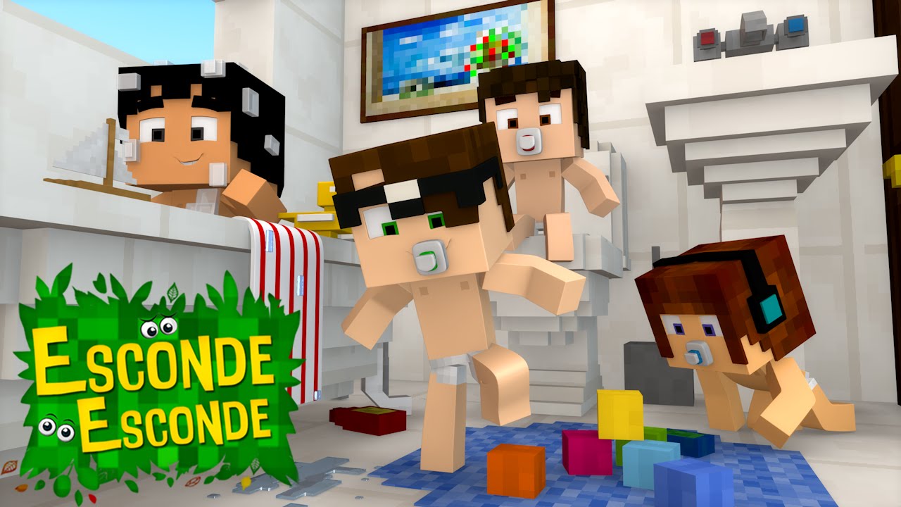 Minecraft: YOUTUBERS BEBÊS! (Esconde-Esconde)