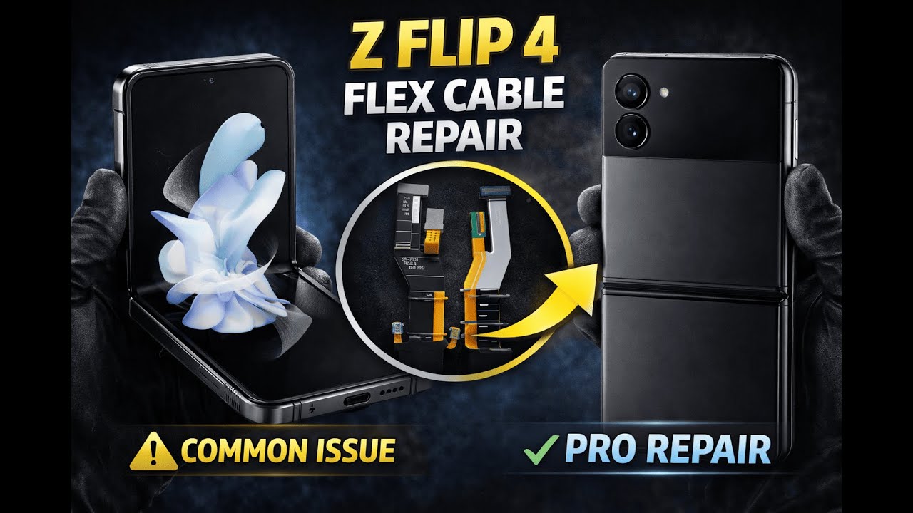 Samsung Z Flip 4 Not Opening Fully? 📉 Hinge & Flex Cable Repair (Full Guide) 🛠️