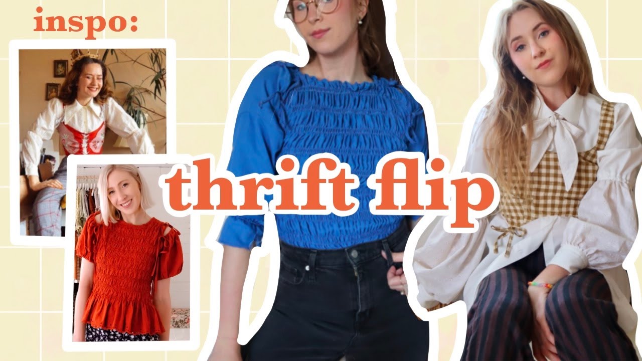 Переделка старых рубашек из секонд-хенда | Thrift Flips, эпизод 15