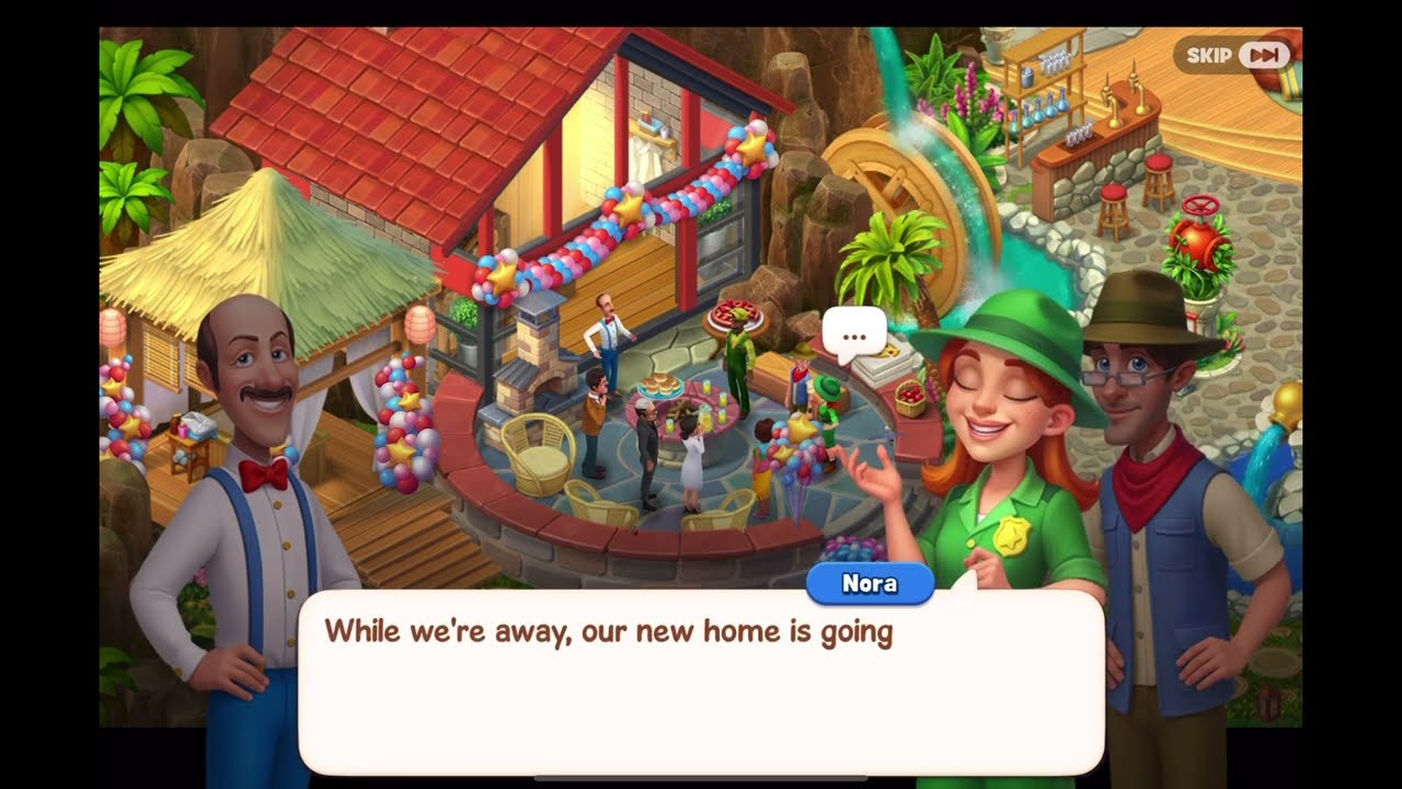 New area restored! Making Gazebo, house for Capybara, cafe next to waterfall and picnic with friends