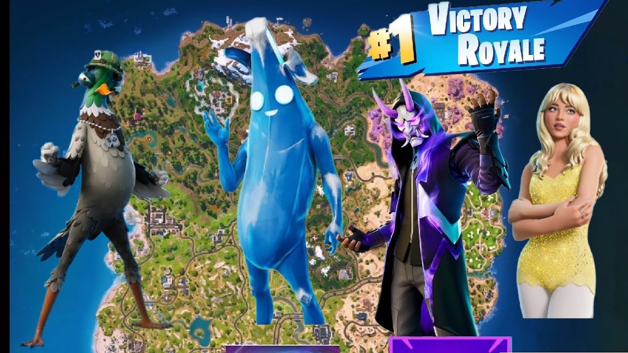 Playing Fortnite but whatever color my skin is a can only use that color of guns