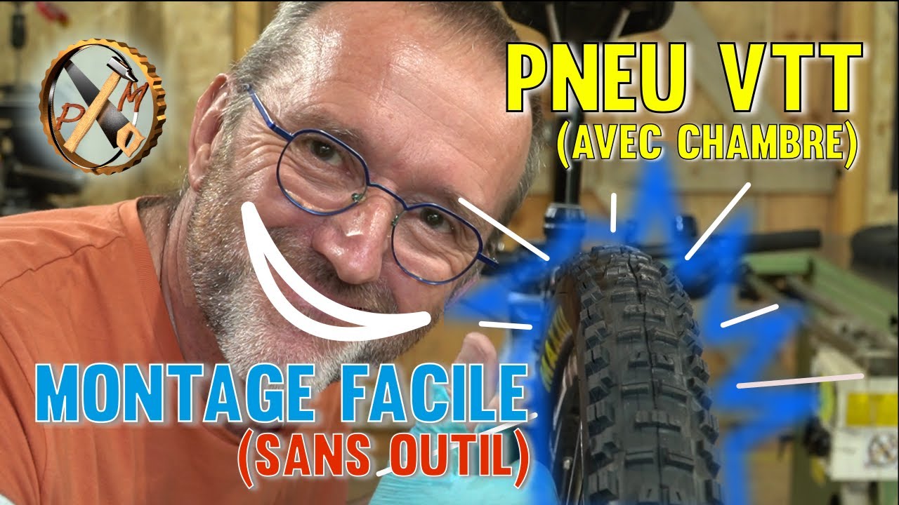 Remplacer SANS OUTIL un pneu de VTT / VTTAE et SANS percer la chambre à air 😎🚲