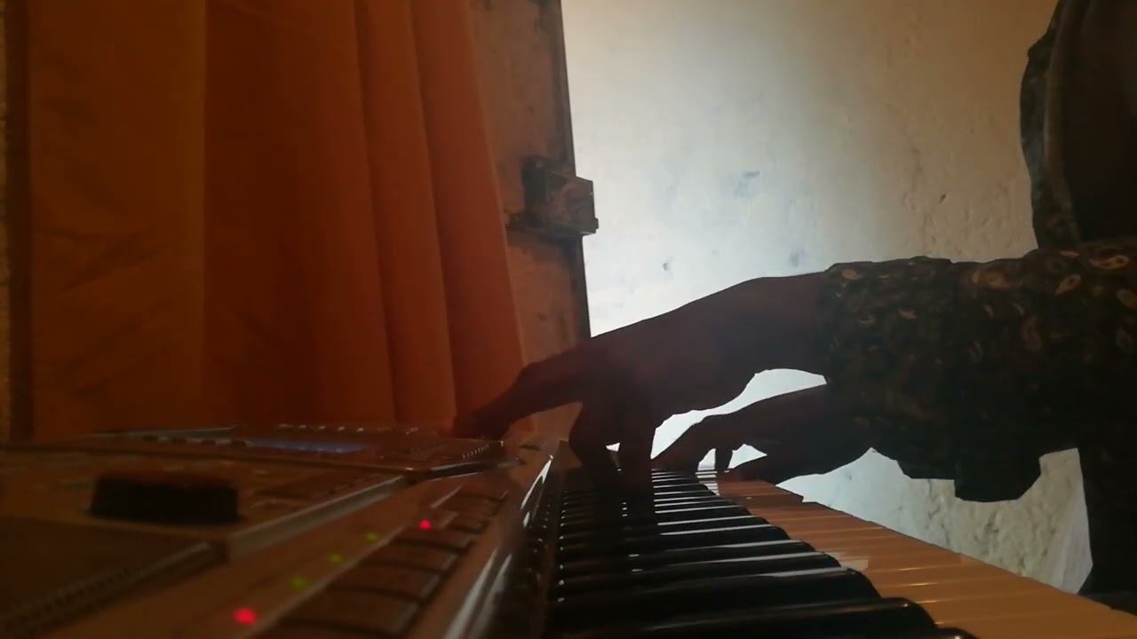Testing out the Yamaha organs