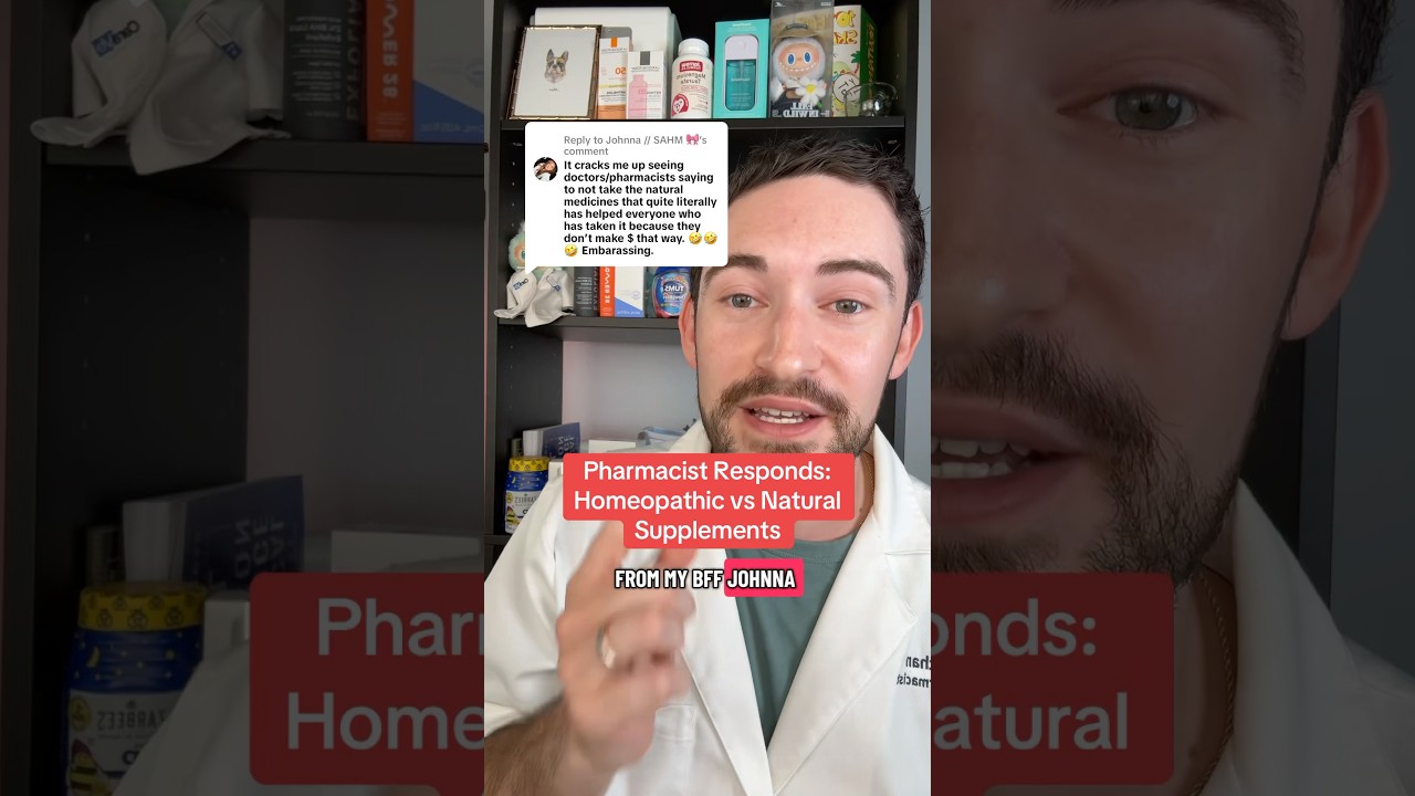 Homeopathic Products ARE NOT natural supplements. Pharmacist Explains #homeopathy #naturalsupplement