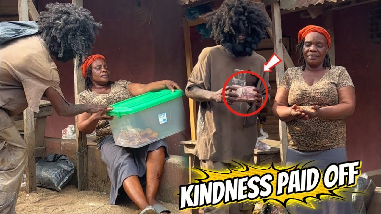 SHE FED A STRANGER&hellip; HE RETURNED WITH A HUGE REWARD 😳#humanity #socialexperiment #usa #kindness 