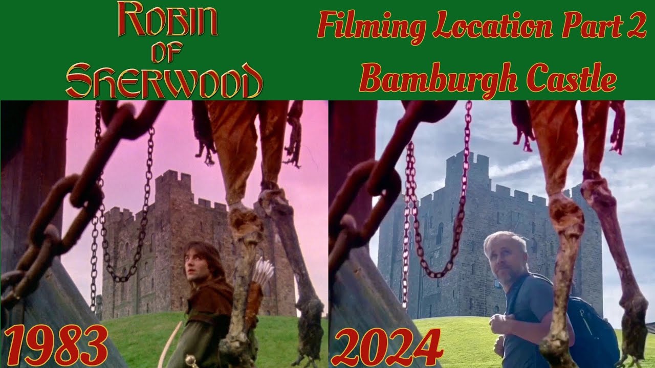 Robin of Sherwood - Filming Location Part 2 - Bamburgh Castle - Then and Now