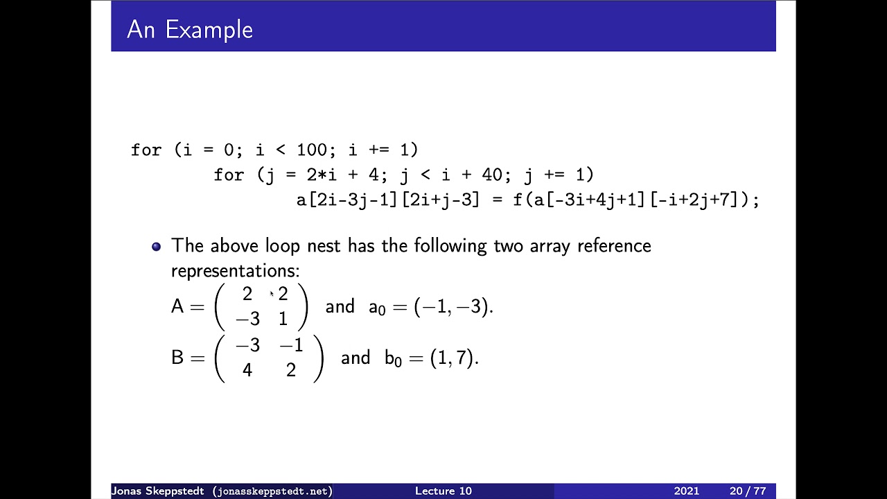 EDAN26 F10 / 4: The data dependence equation (level 4)