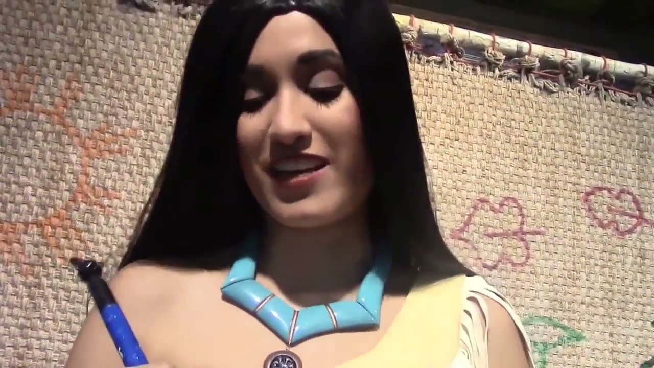 Meeting Pocahontas At Walt Disney World