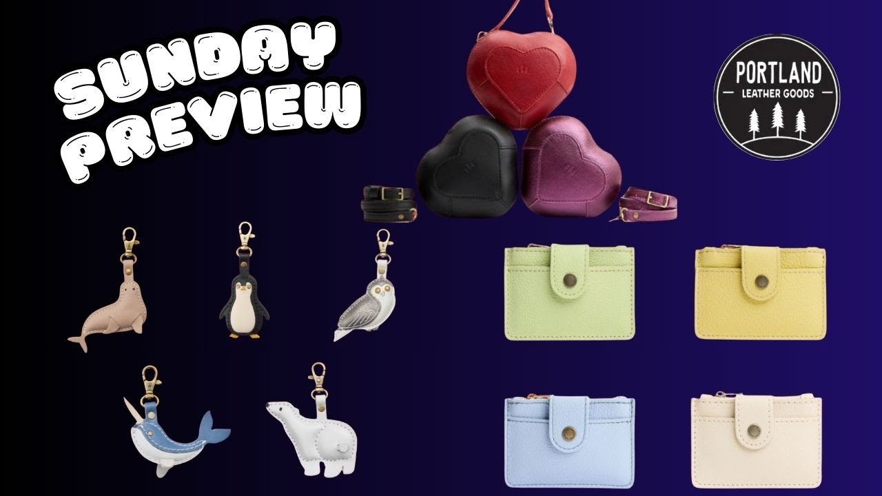 PLG Sunday Preview: Valentina Heart Bag 💘 + NEW Evergreen + Pastels + Polar Animal Keychains!