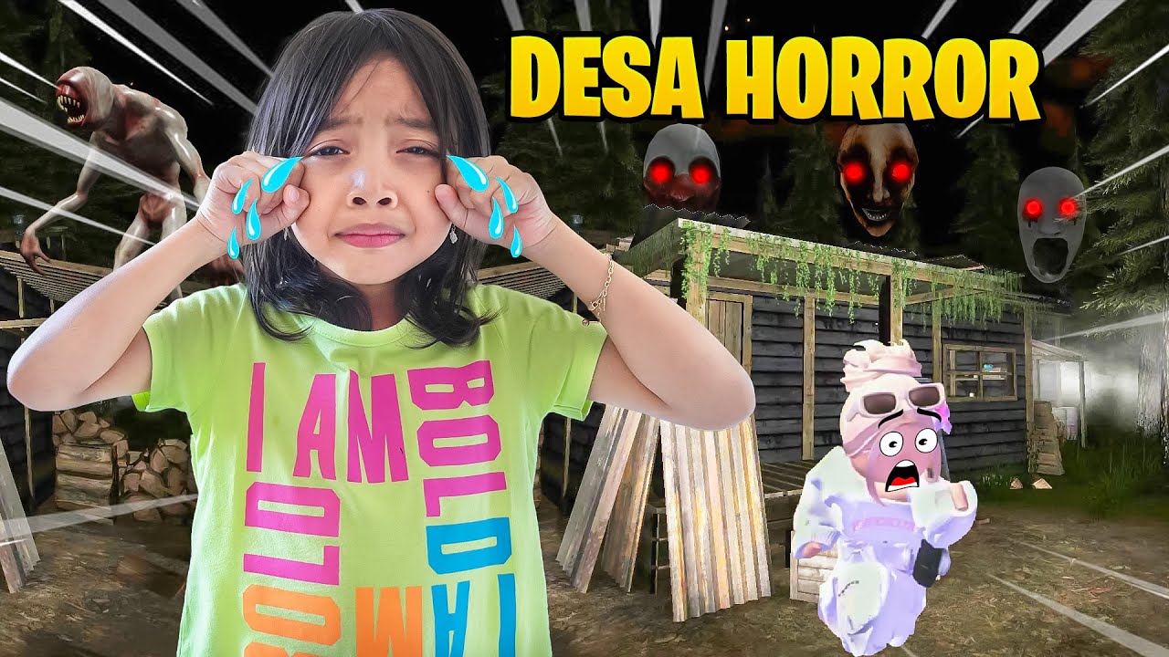 SEHARIAN LEIKA TERSESAT DI DESA PALING HORROR DAN MENAKUTKAN 😱😨KOMPILASI LEIKA GAMING 1 JAM