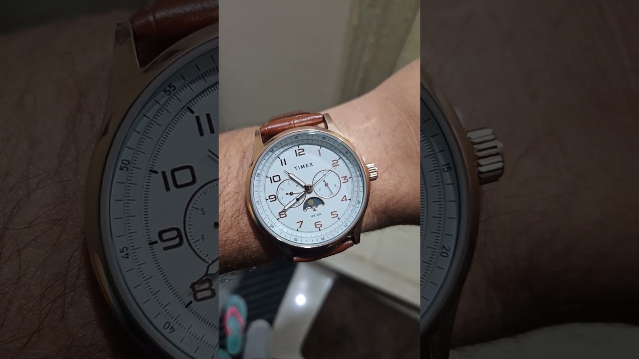 Timex Watch  with Sun and Moon Complication | TWEG19608 #watch #watchlover #collection #timex