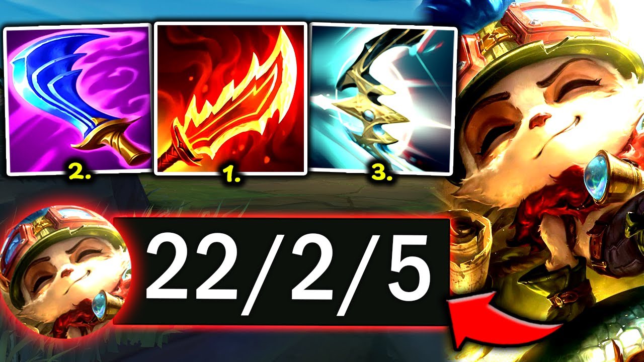 TEEMO TOP BUT I 1V5 WITH 3.00 ATTACK SPEED (ON-HIT IS BROKEN) - 2025 Teemo TOP Gameplay Guide