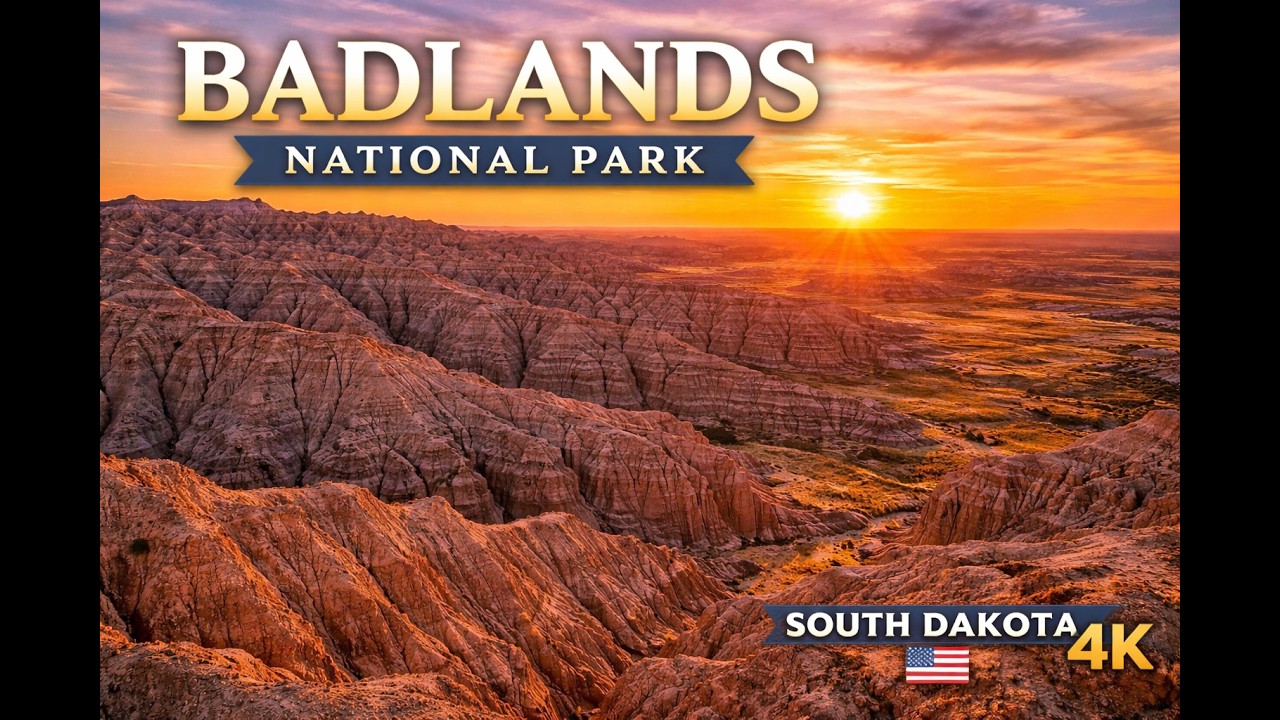 🇺🇸 Badlands National Park, South Dakota 4K  | USA Road Trip @davidtraveling