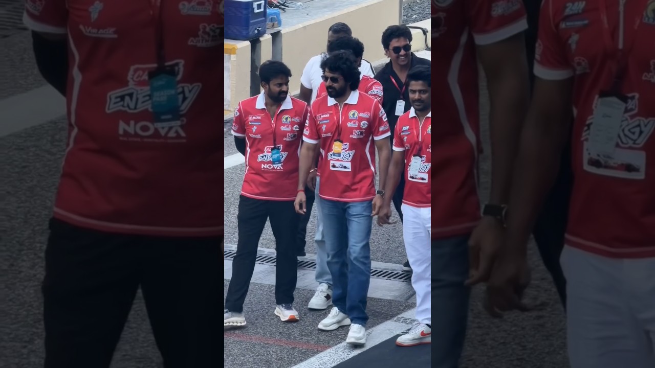 SK Wearing Ajith Kumar Racing Official Jersey and Supporting Our AK 🥰 Yas Marina Circut Abudhabi