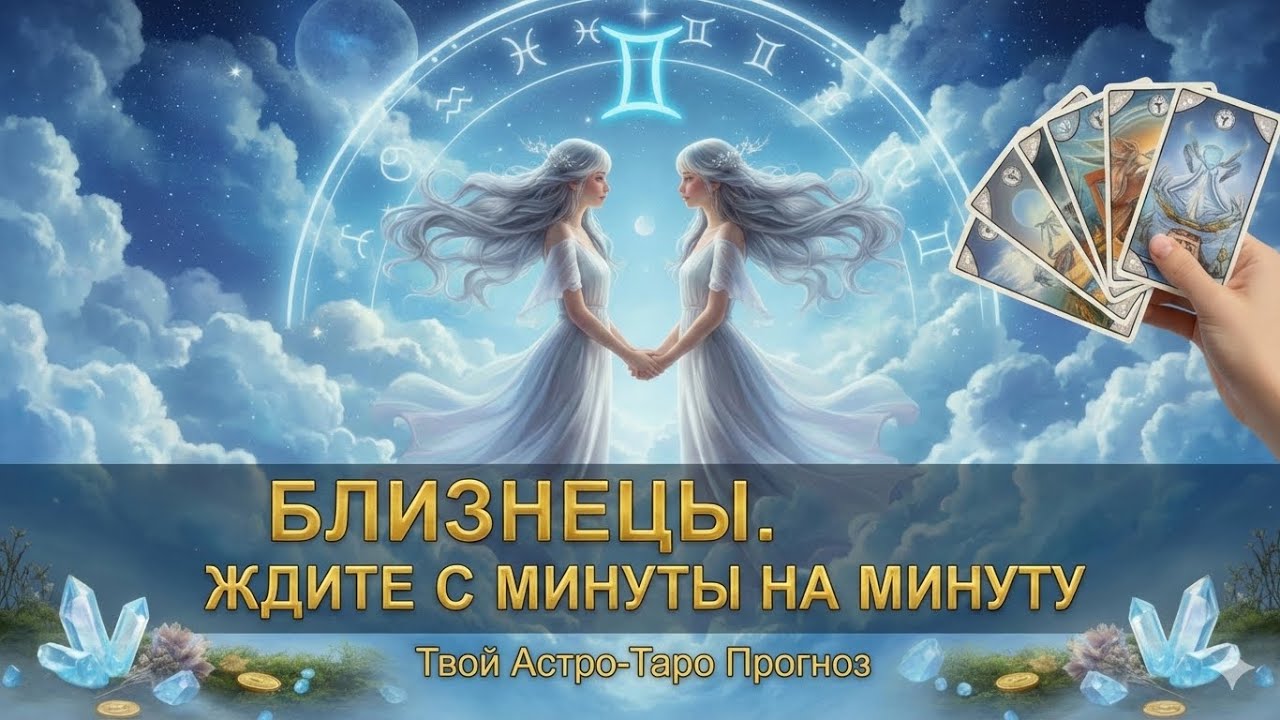 💯 БЛИЗНЕЦЫ,♊️, ✨ С МИНУТУ НА МИНУТУ… ПРОСТО ЖДИТЕ! ⏳🧿 Таро • 💫 Гороскоп • ⚡️ Нежданно