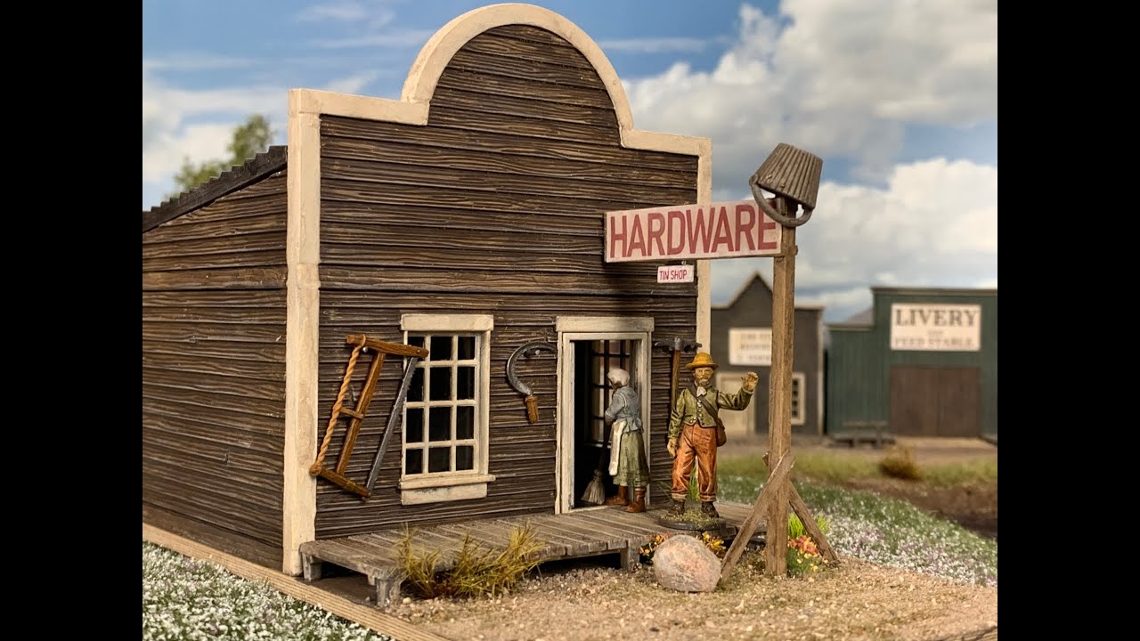 Building a Hardware Shop in the Old West in 28mm Scale