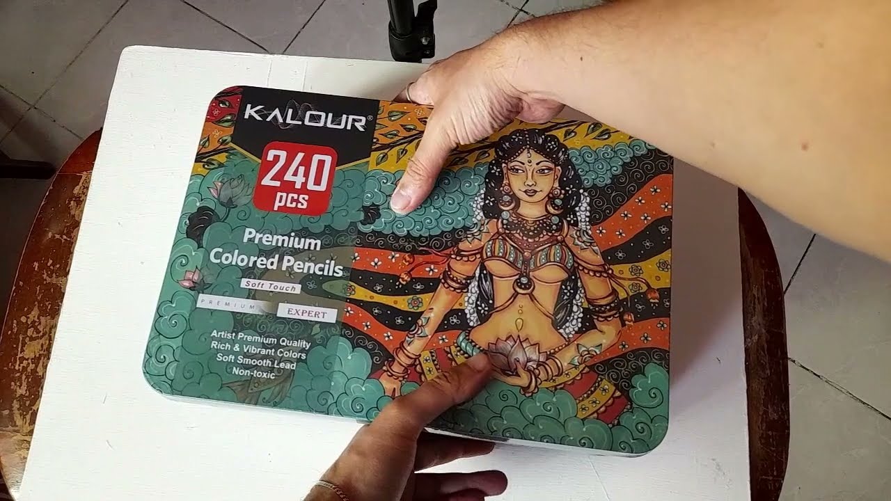 Unboxing KALOUR 240 lápices de colores