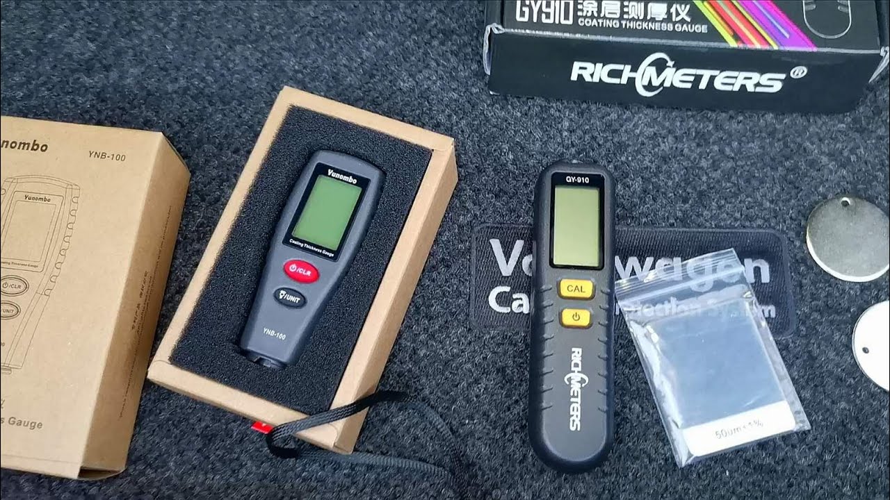 Толщиномеры с Алиэкспресс Yunombo YNB 100, Richmeters GY 910