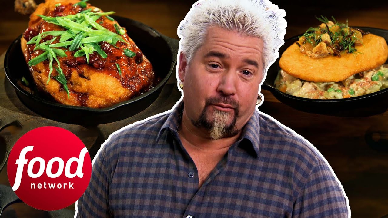 Guy Fieri Judges Super Chefs' Sweet-And-Sour Pot Pie Challenge | Guy's Grocery Games