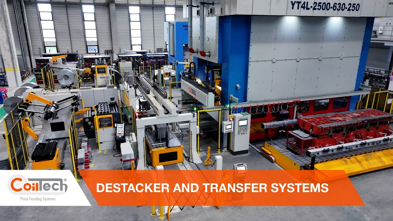 COILTECH | Destacker and Transfer System With Coil Line | 3 Axis Transfer Systems