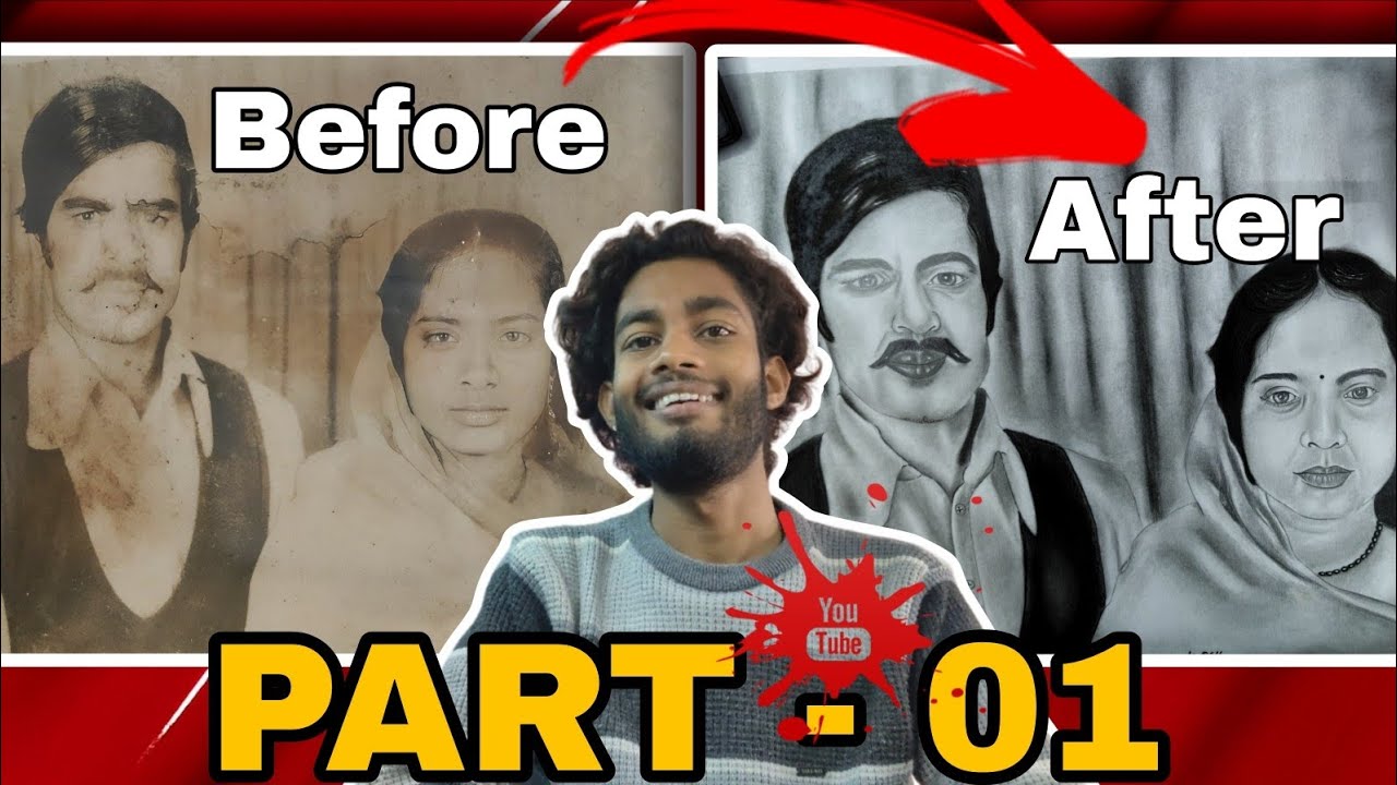 Purani Tasveer Se Realistic Sketch | Before To After Transformation 😱 | Part 01