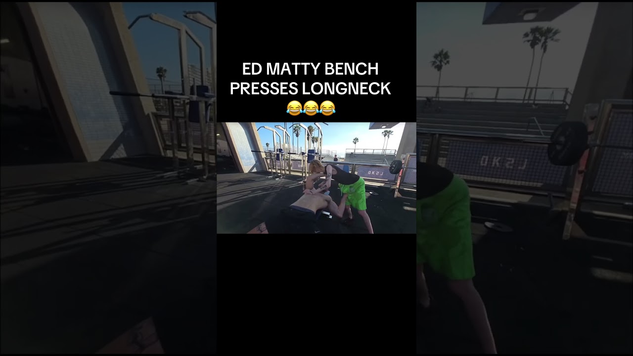 ED MATTY X LONGNECK DO A WORKOUT TOGETHER IN LA 