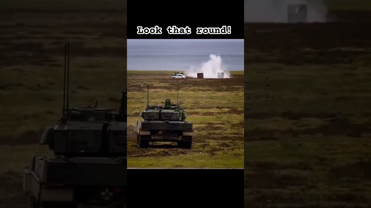 What a shot !Leopard 2 Tank Firing #trending #foryou #tank #military