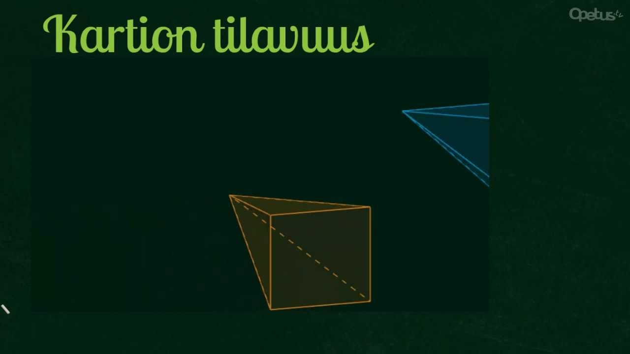 MAB2: Kartion tilavuus