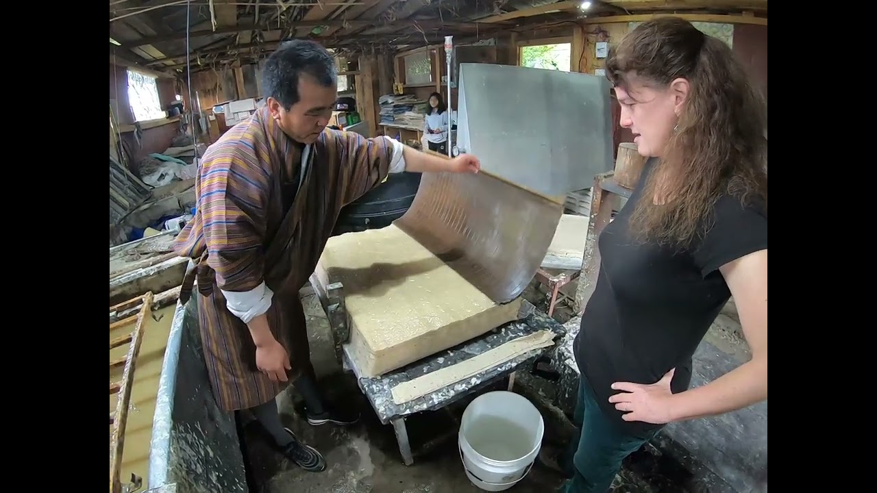 Handmade Paper making in Bhutan 2022