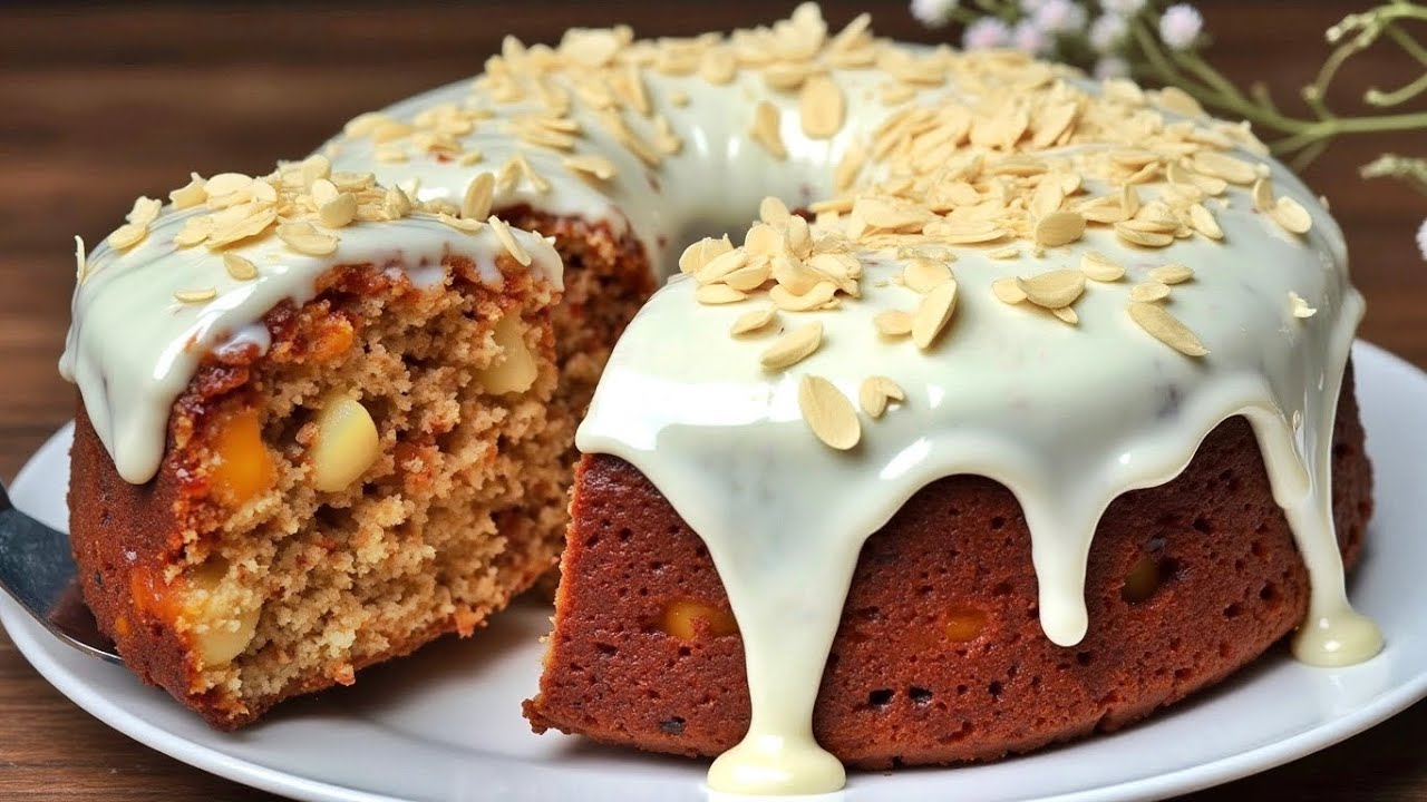 Никакой муки и сахара! Овсянка, яблоко и морковь! Мой любимый овсяный пирог за 15 минут!