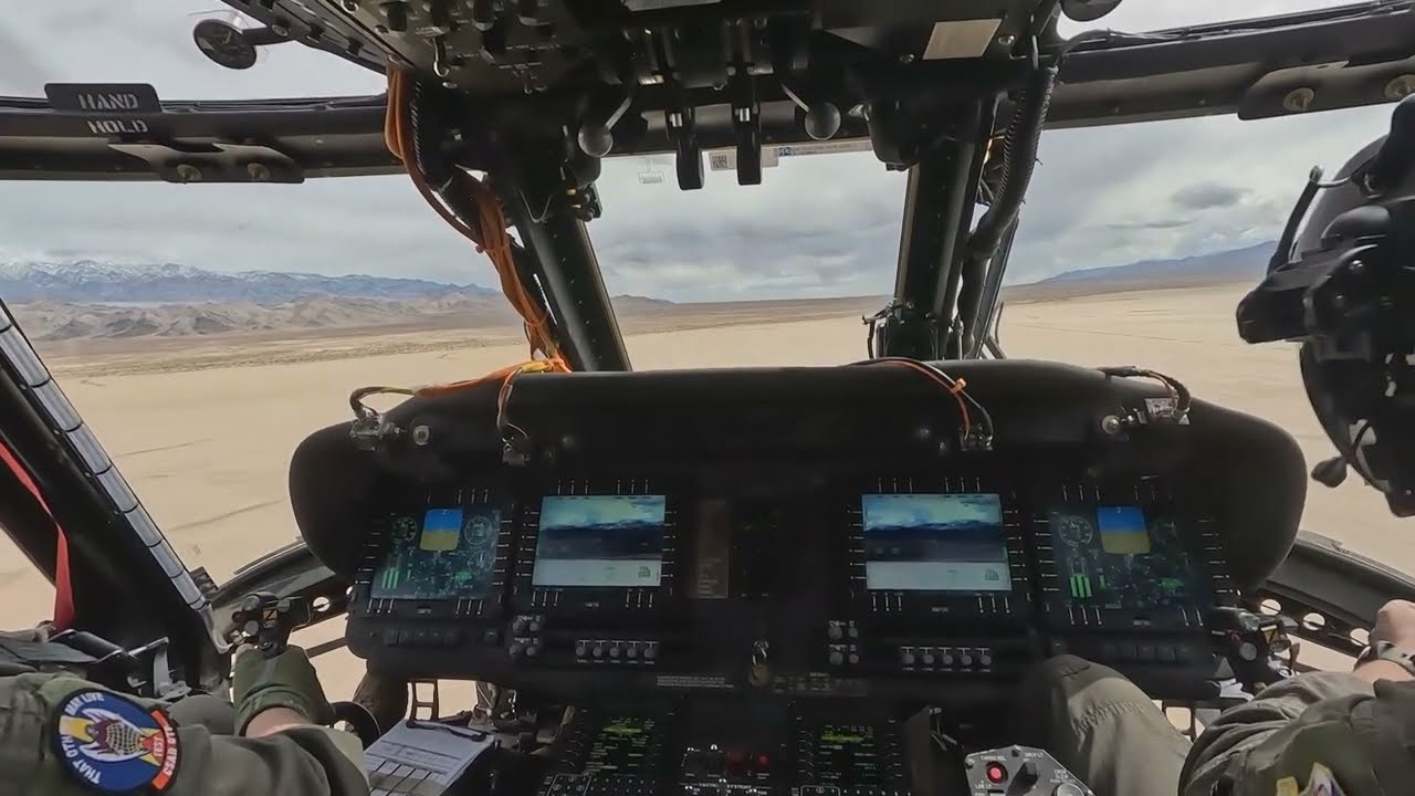 Flying the Whiskey - Awesome Cockpit View of an HH-60W Black Hawk